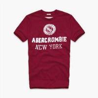 heren abercrombie korte tees new york rood Shop Hoenzadriel azufb292